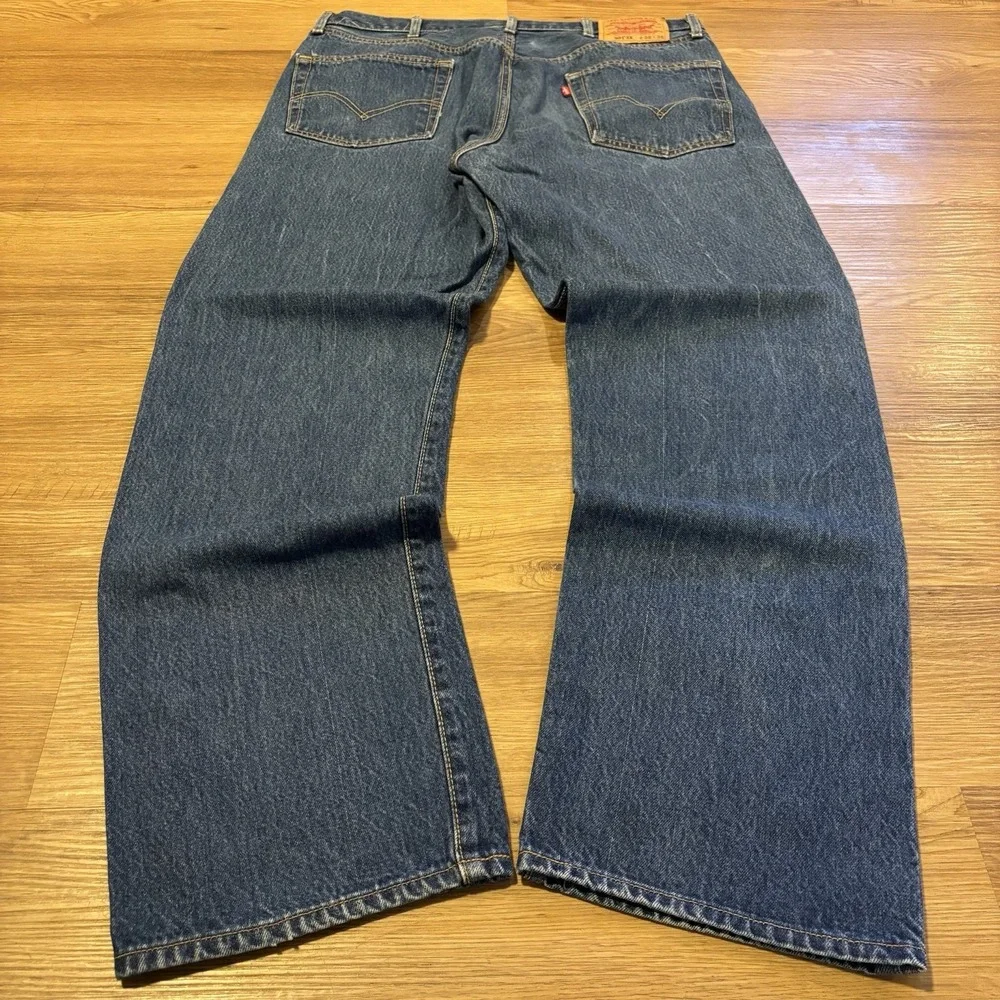 VTG Levis 501 XX Jeans Mens 38x36 Fits 35x32 Blue Cotton Denim Button Fly Faded